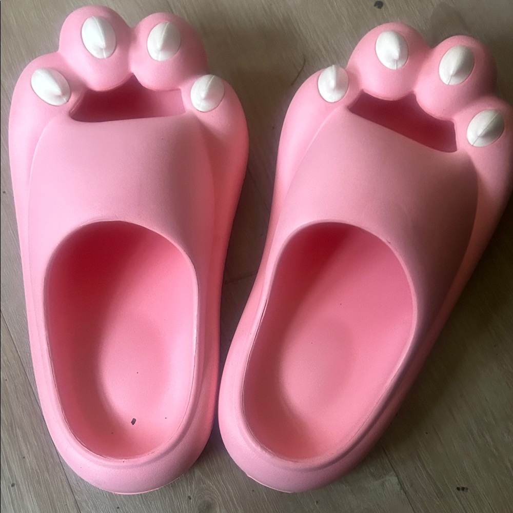 Cute Pink Paw Women's Slippers - Picture 2 of 6